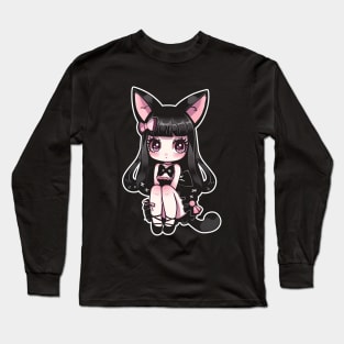 Neko chan vintage anime Long Sleeve T-Shirt